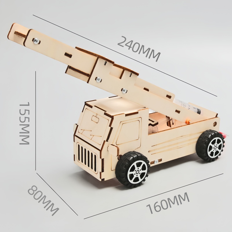 DIY Wood Ladder Fire Truck Mod - Science Project Kit recension och pris